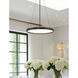 ML LED 15 inch Coal Pendant Ceiling Light, Round